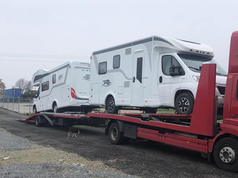 Pierwsza dostawa kamperów do firmy XCamp, Ceków, Kalisz